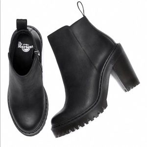 Doc Marten Magdalena heeled Chelsea boot bootie